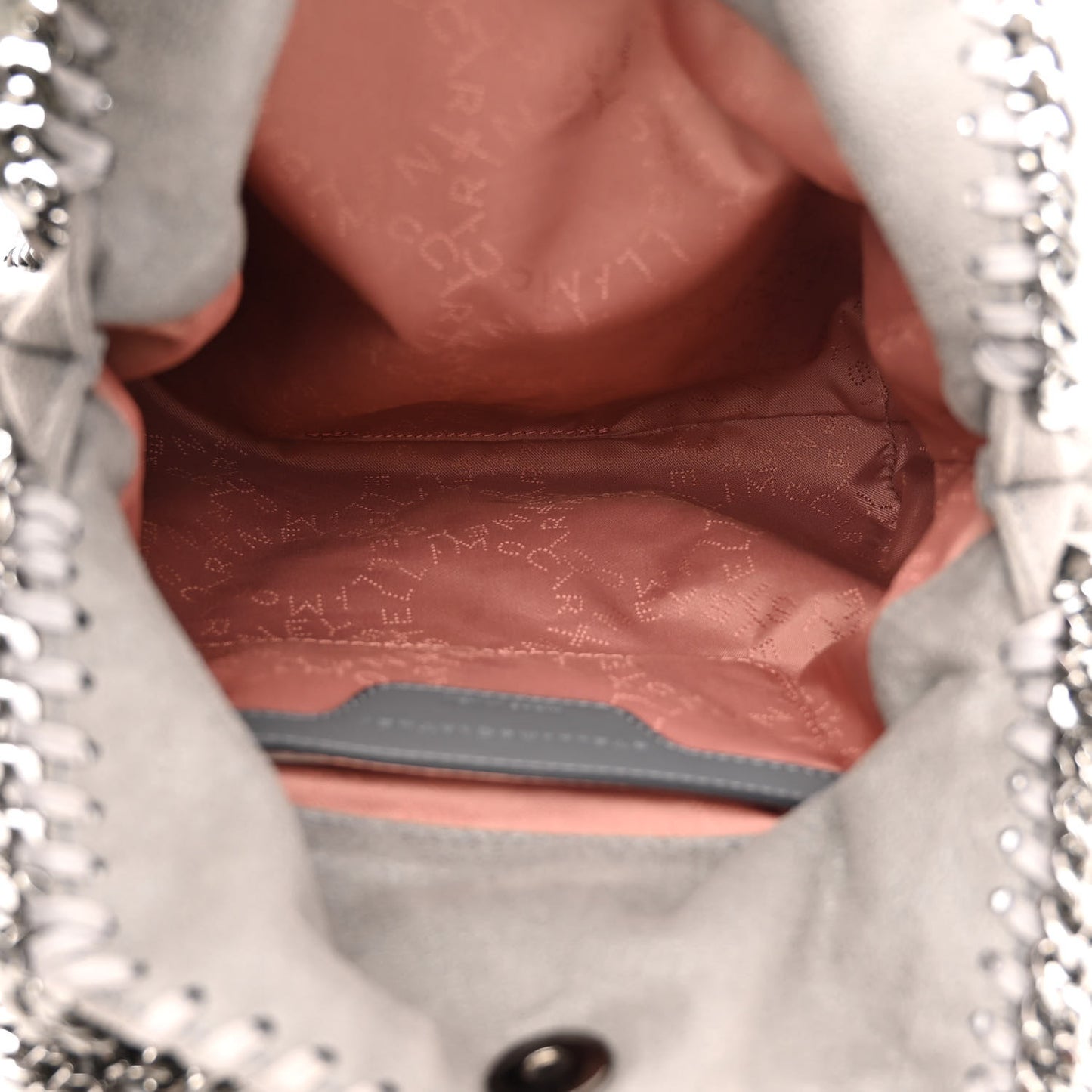 Shaggy Deer Mini Falabella Crossbody Bag Grey