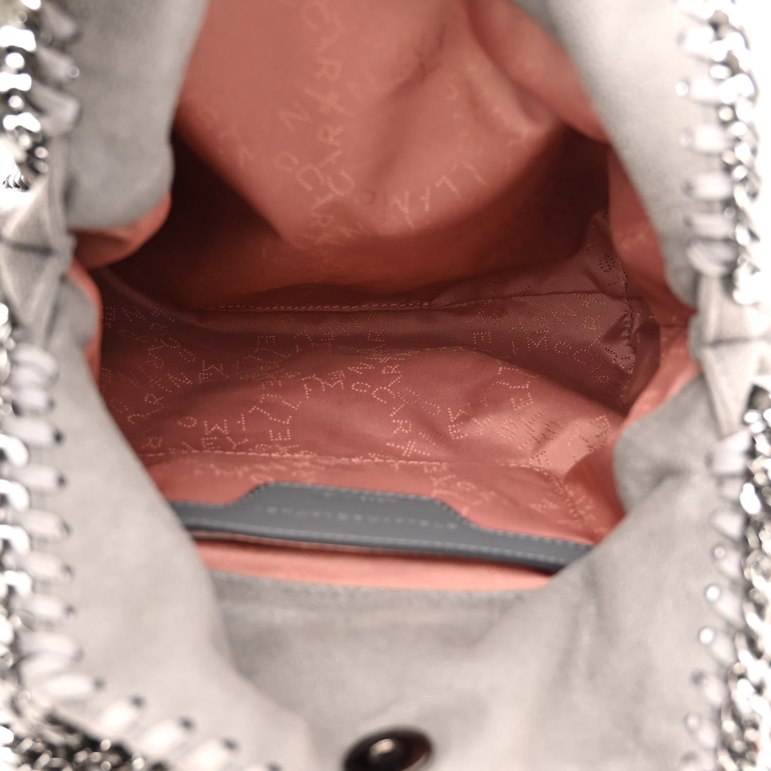 Stella McCartney Shaggy Deer Mini Falabella Crossbody Bag Grey 5 of 9