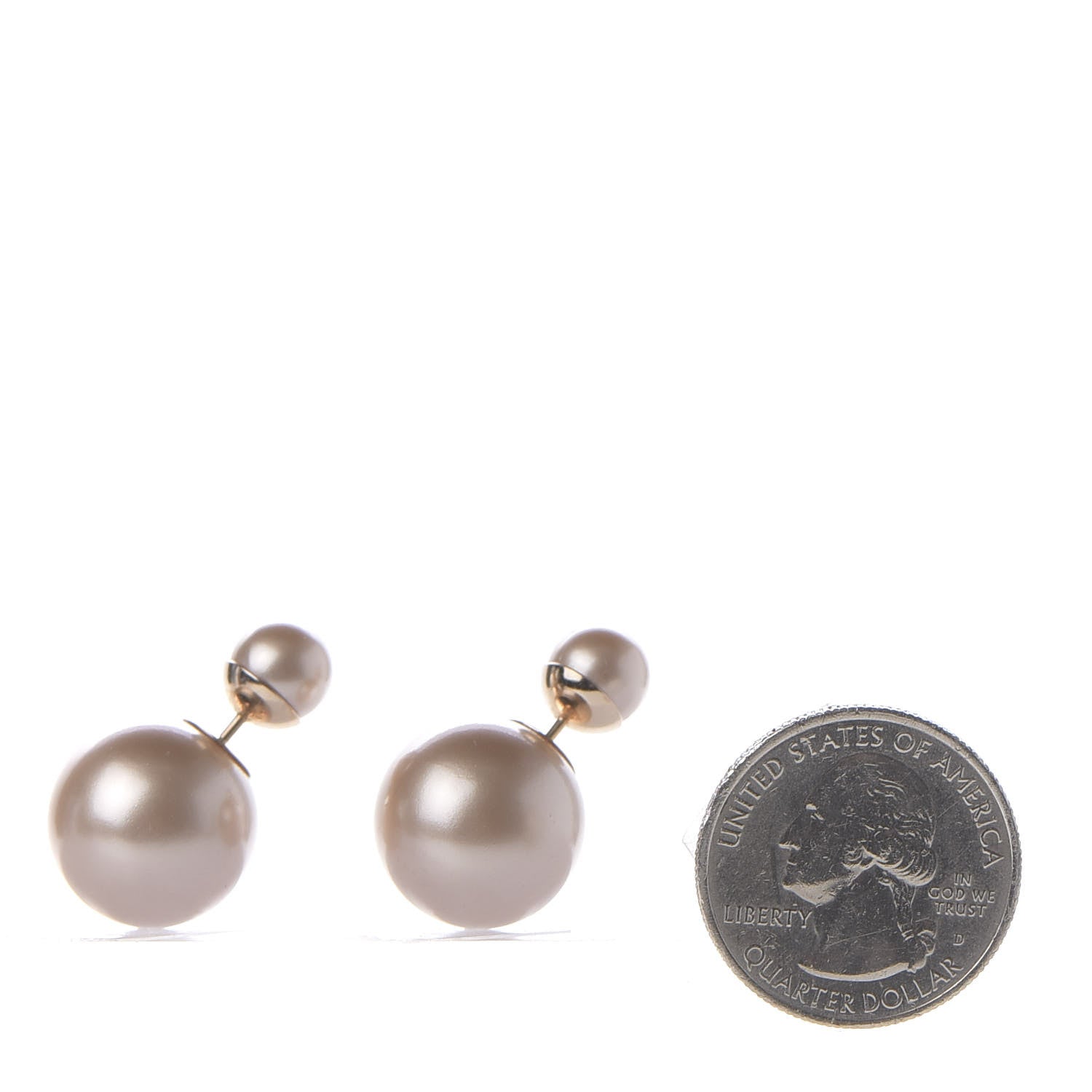 Christian Dior Pearl Mise En Dior Tribal Earrings Pink 2 of 5