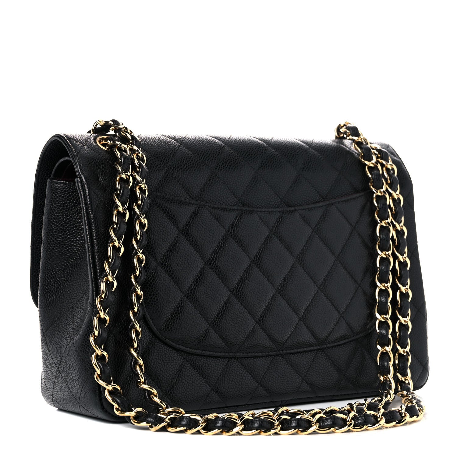 Chanel Caviar Quilted Jumbo Double Flap Black 3 of 17