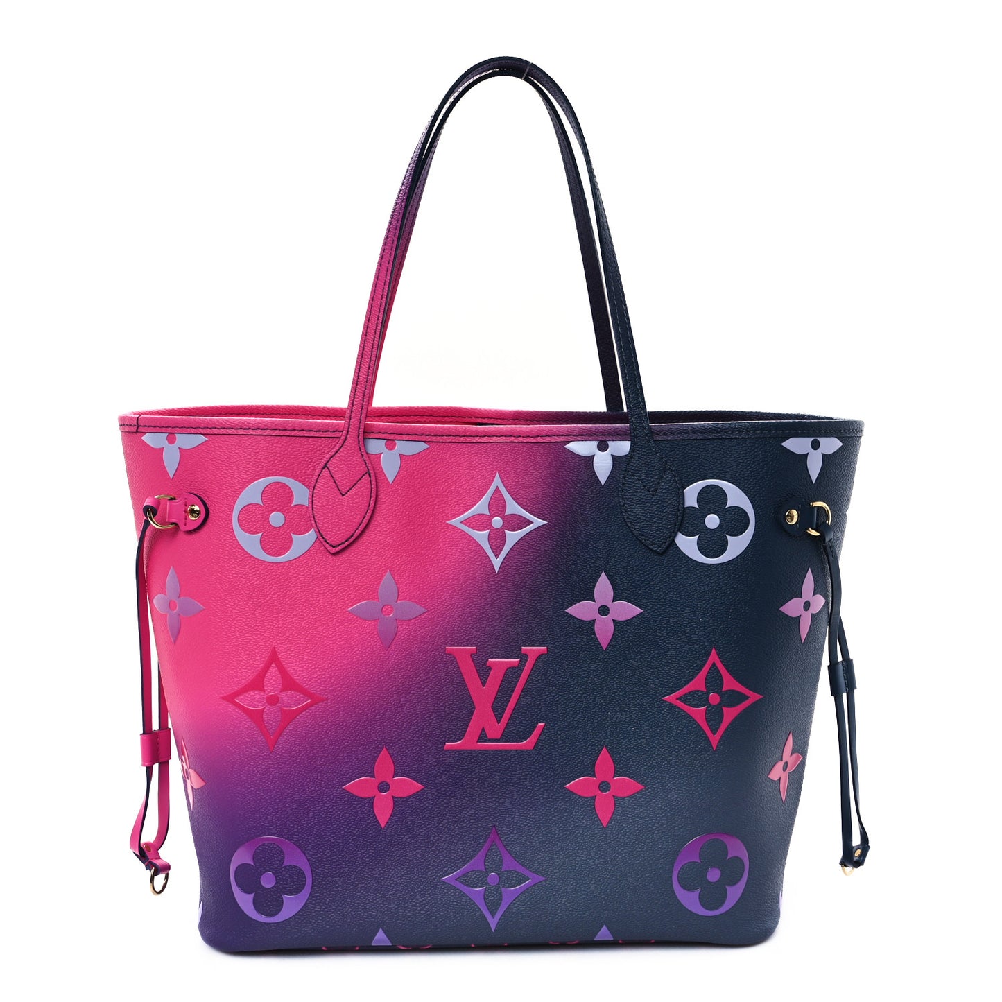 Monogram Giant Spring In The City Neverfull MM Midnight Fuchsia