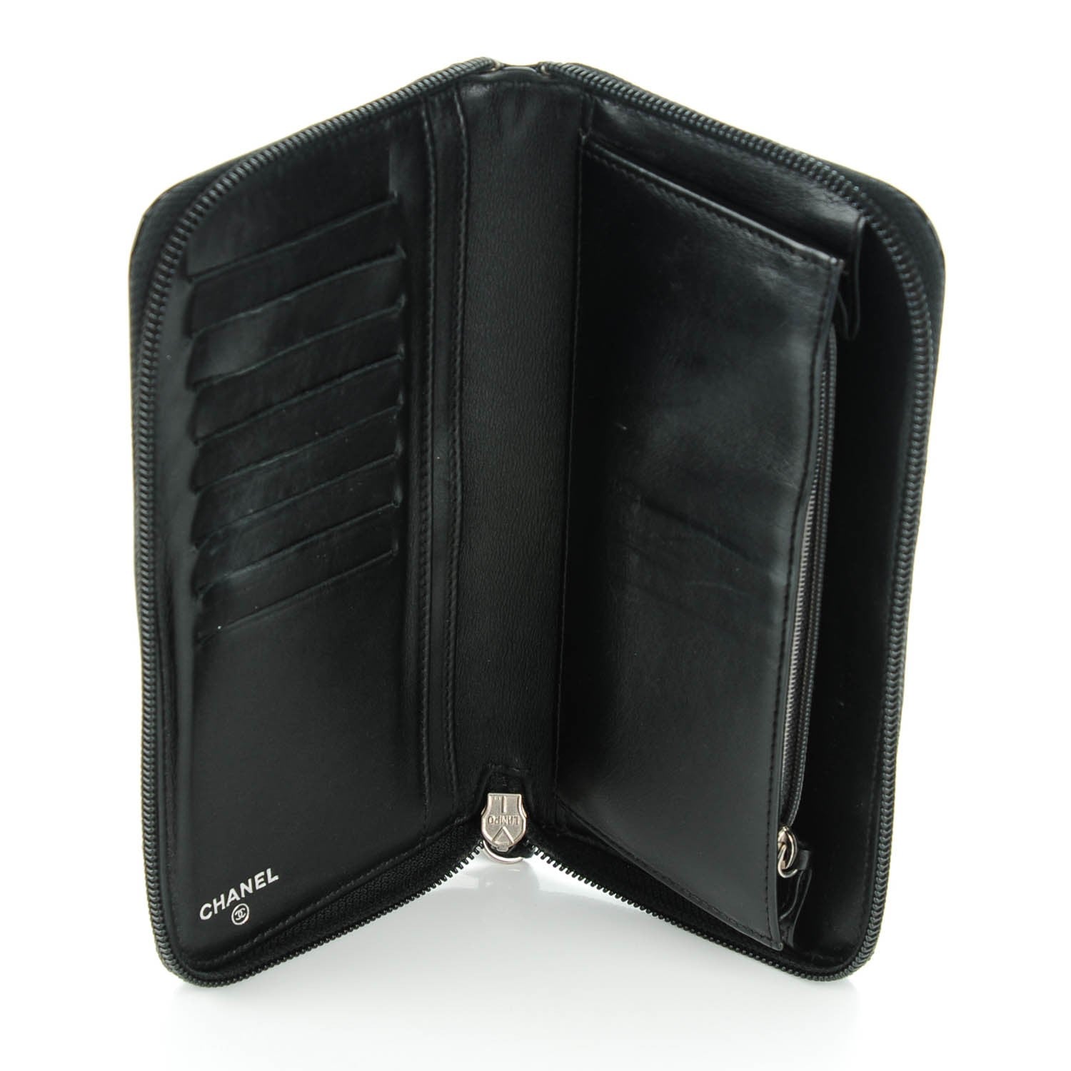Chanel Patent Camellia Wallet Black 6 of 10