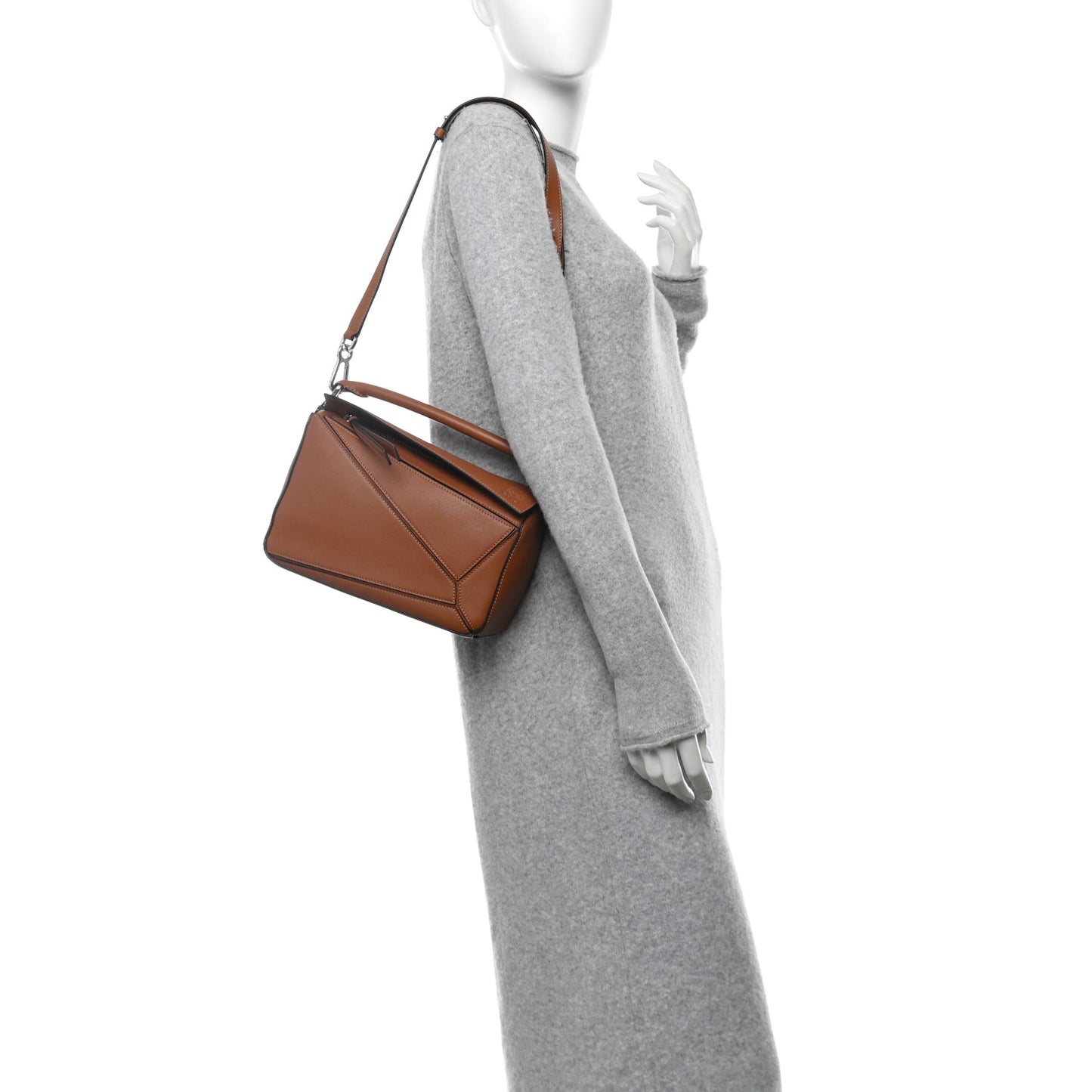 Calfskin Small Puzzle Bag Tan