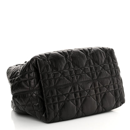 Christian Dior Crinkled Calfskin Macrocannage Medium Toujours Black 5 of 11