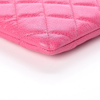 Chanel Caviar Quilted Large Cosmetic Case Pink 8 of 9