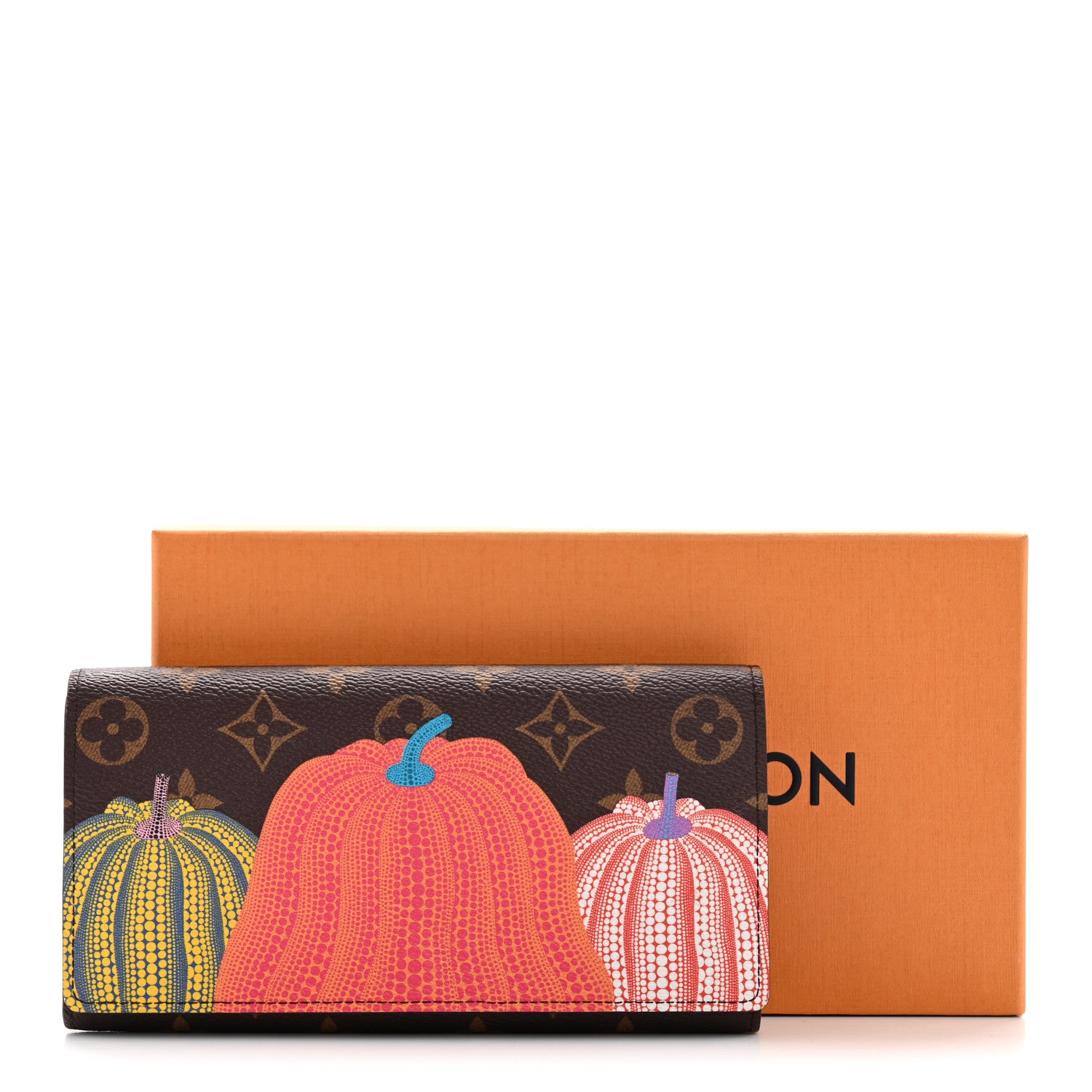 Louis Vuitton LV X YK Monogram Kusama Pumpkin Sarah Wallet 10 of 10