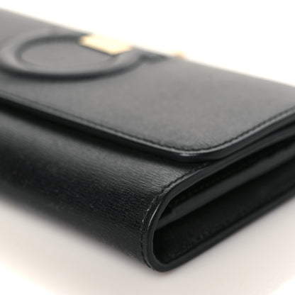 Salvatore Ferragamo Calfskin City Wallet On Chain Black Lipstick 8 of 8