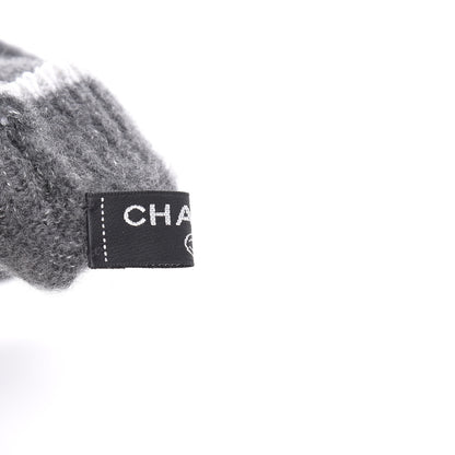 Chanel Cashmere Silk CC Gloves Grey 4 of 6