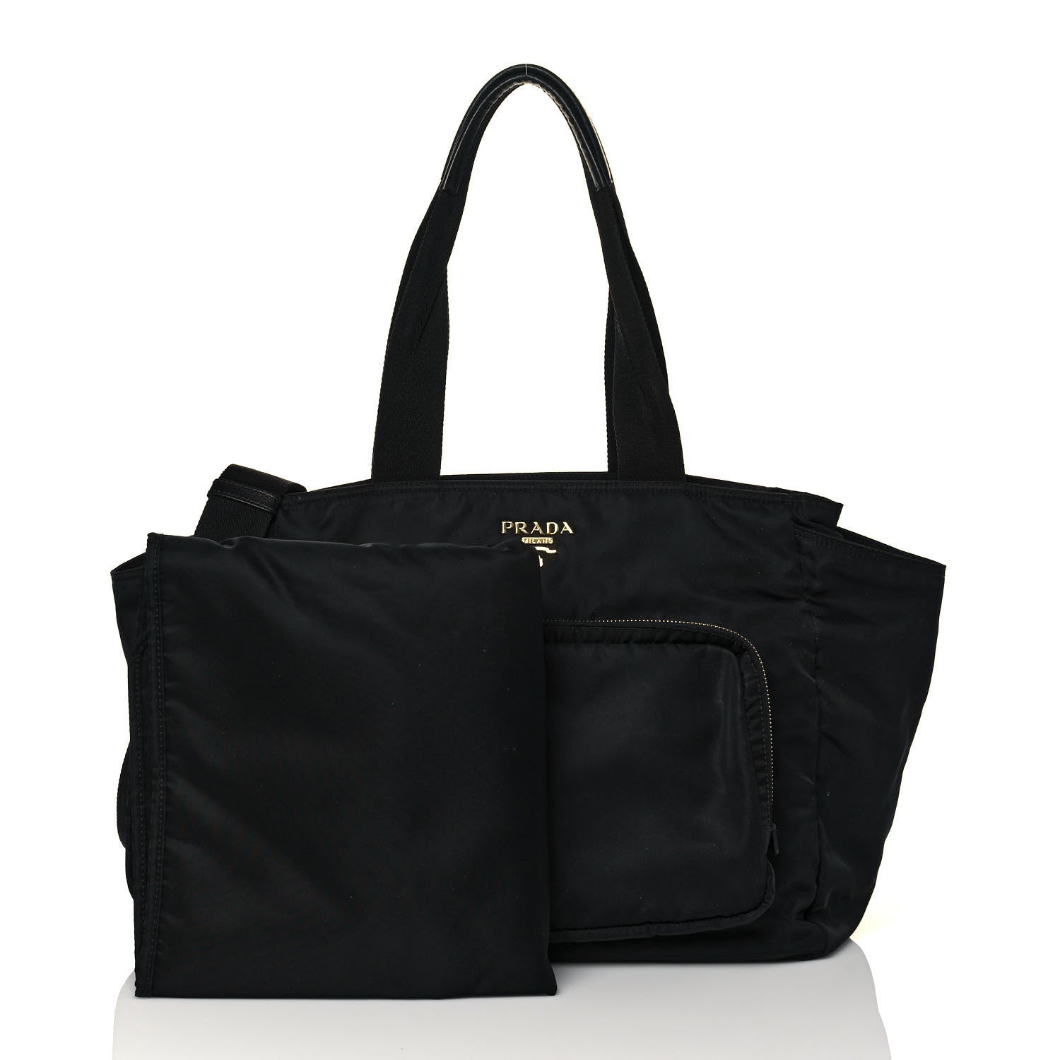 Prada Nylon Vela Baby Bag Black 2 of 15