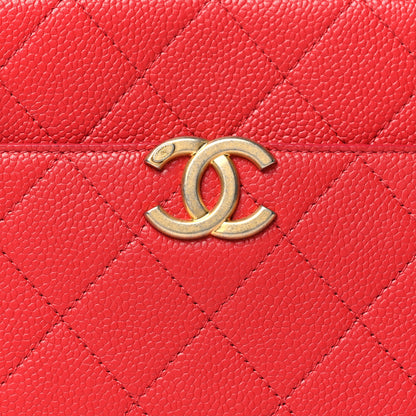 Chanel Caviar Quilted Small Camera Case Red 9 of 12