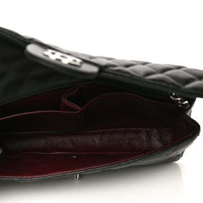 Chanel Lambskin Quilted East West Flap Black 5 of 13