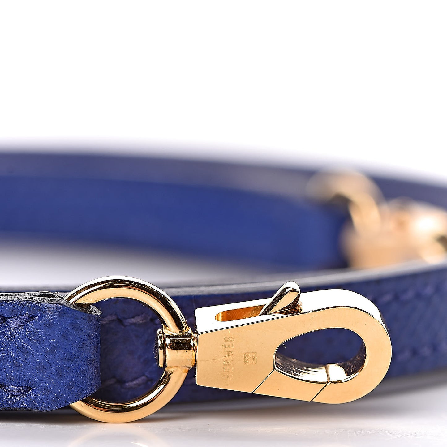 Epsom Mini Kelly Sellier 20 Bleu Electrique