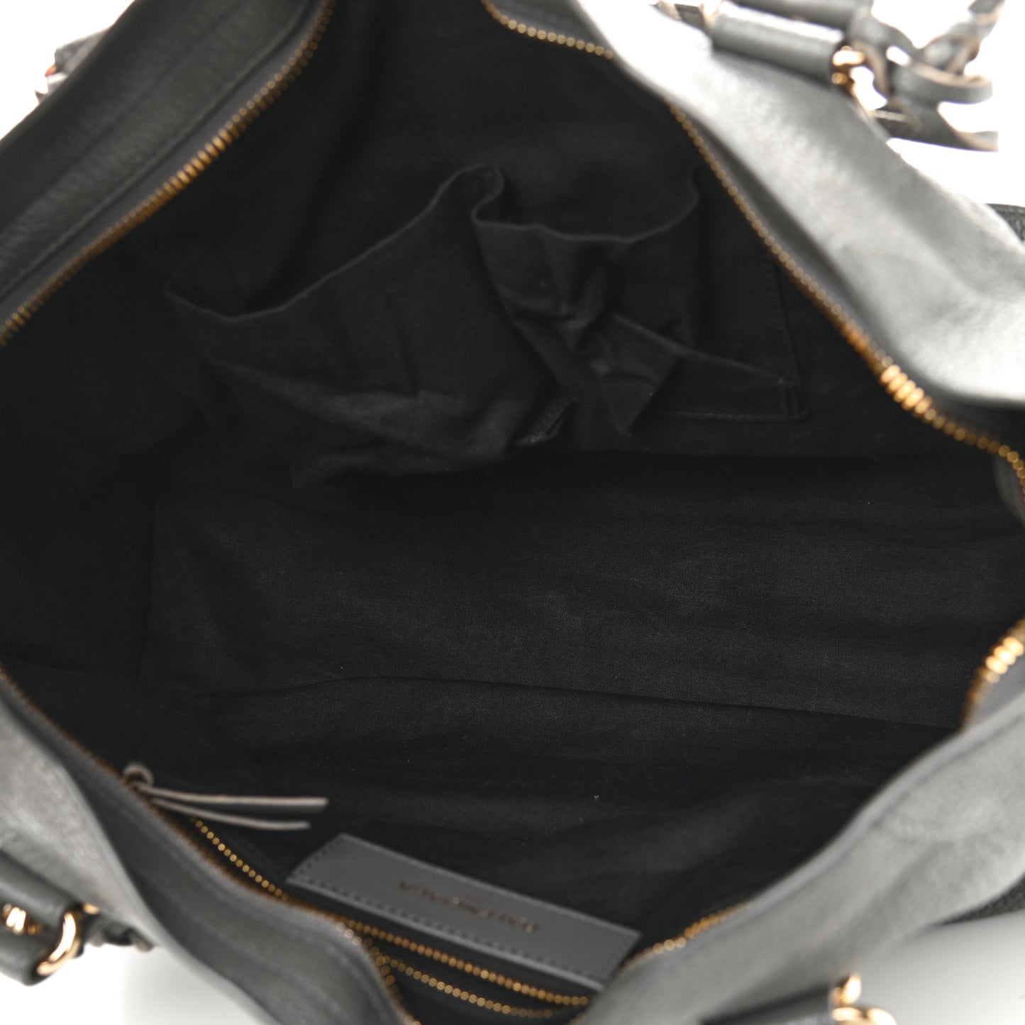 Chevre Gold Metallic Edge Hardware City Gris Acier