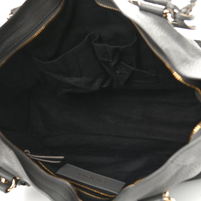 Balenciaga Chevre Gold Metallic Edge Hardware City Gris Acier 5 of 9