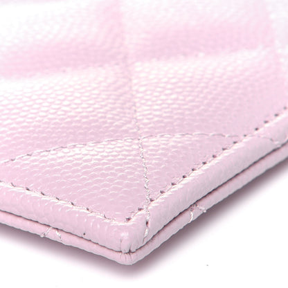 Chanel Caviar Quilted CC Zip Card Holder Light Pink 10 of 12