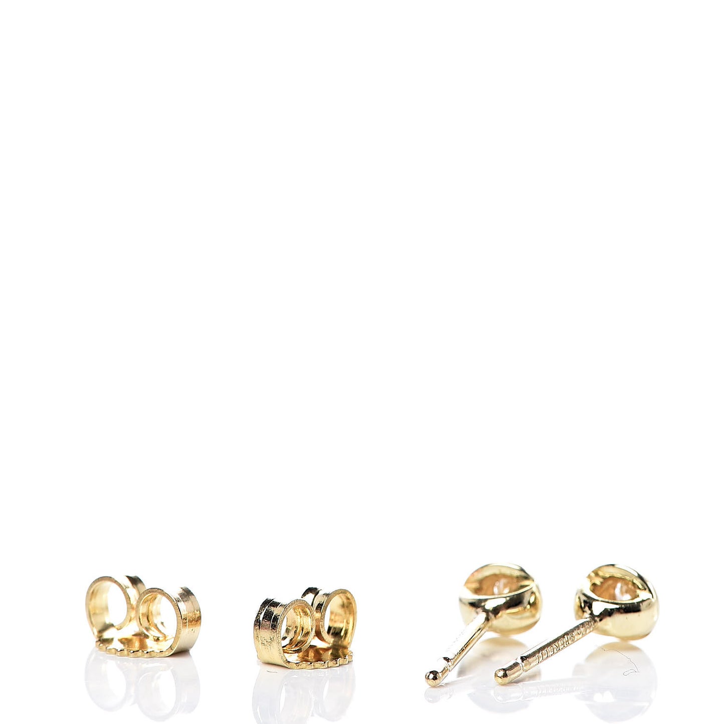 18K Yellow Gold Diamond Earrings