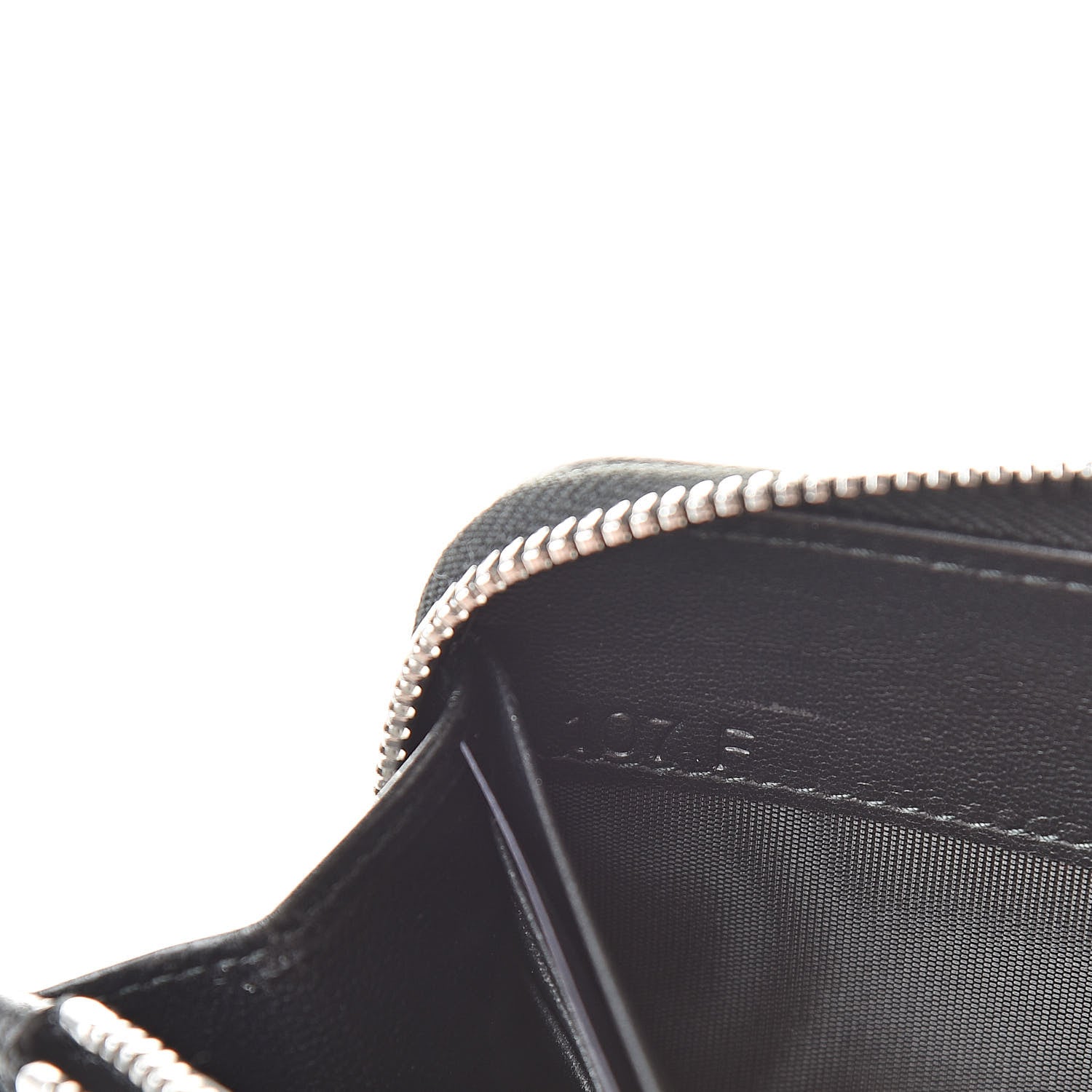 Prada Soft Calfskin Diagramme Zip Around Wallet Black 7 of 8
