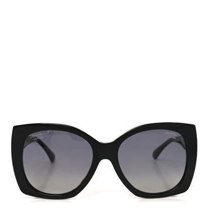 Chanel Acetate Square CC Heart Sunglasses 5519 Black 2 of 7