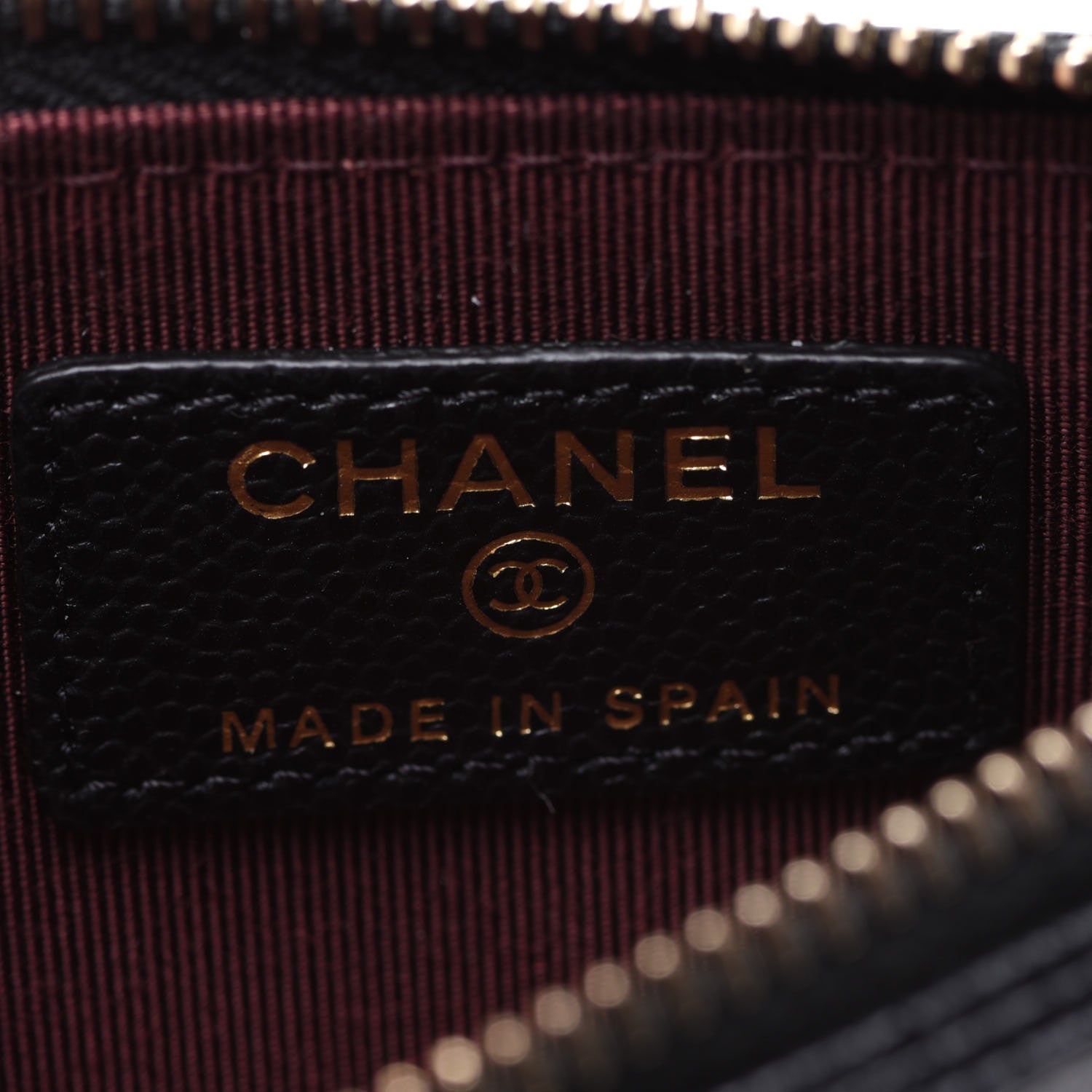 Chanel Caviar Quilted Flap Zip Card Holder Black 5 of 8