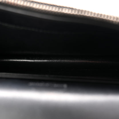 Saint Laurent Calfskin Crocodile Embossed Kate Monogram Tassel Chain Wallet Black 5 of 9