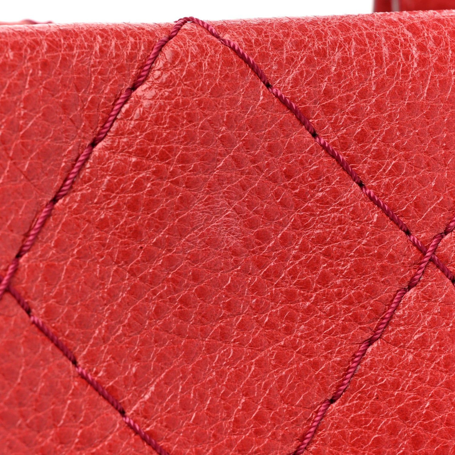 Chanel Glazed Calfskin Large On The Road Tote Red 12 of 18