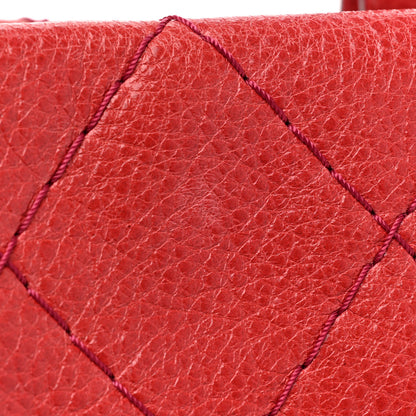 Chanel Glazed Calfskin Large On The Road Tote Red 12 of 18