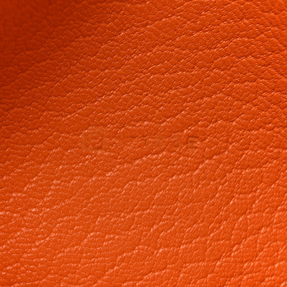 Hermes Chevre Mysore Bearn Gusset Wallet Orange 8 of 13