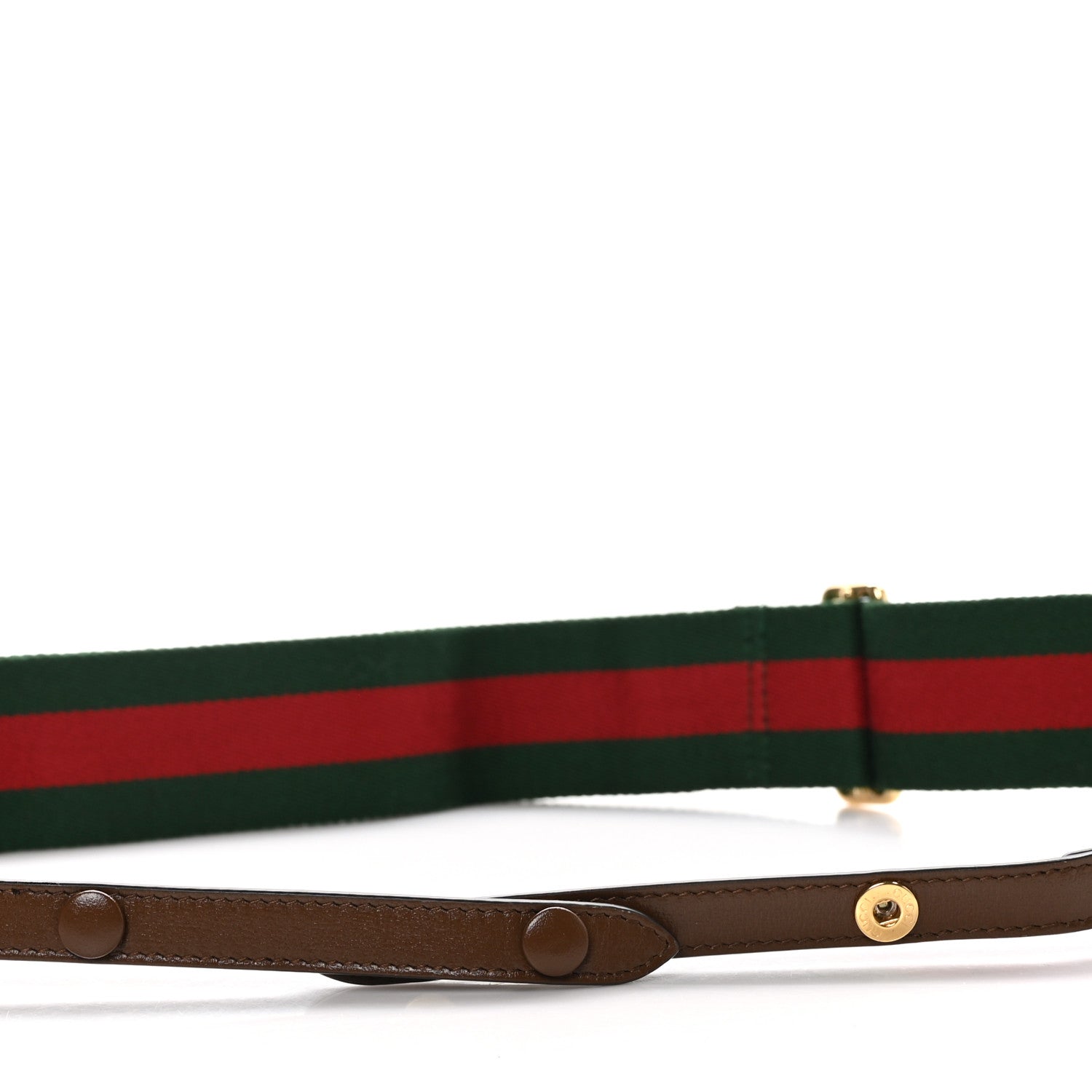 Gucci Canvas Web Shoulder Strap Green Red 3 of 4