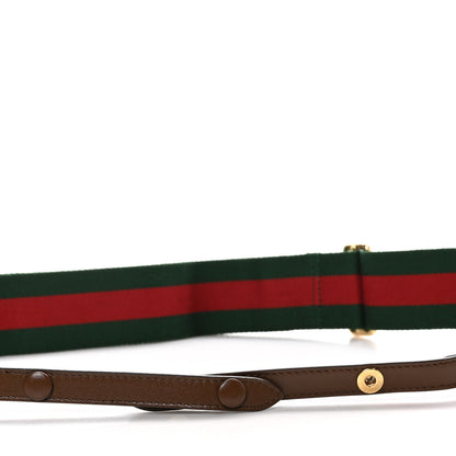 Gucci Canvas Web Shoulder Strap Green Red 3 of 4