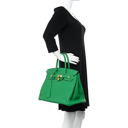 Hermes Togo Birkin 35 Bambou 2 of 12
