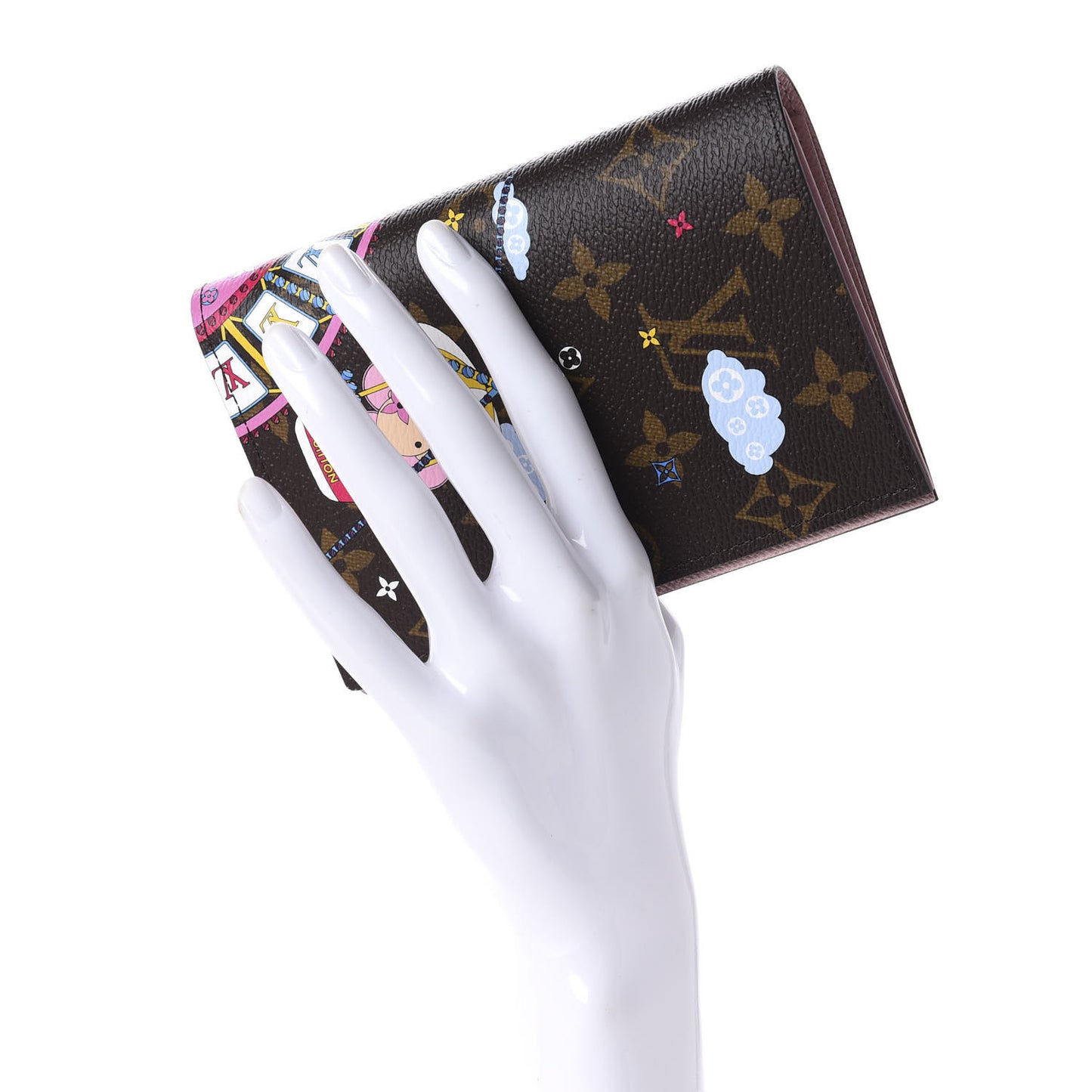 Monogram 2020 Christmas Animation Big Wheel Passport Cover Rose Ballerine