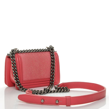 Chanel Galuchat Stingray Mini Boy Flap Pink 3 of 7