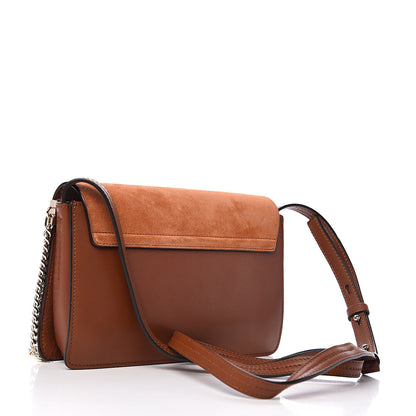 Chloe Suede Calfskin Small Faye Shoulder Bag Tobacco 2 of 8