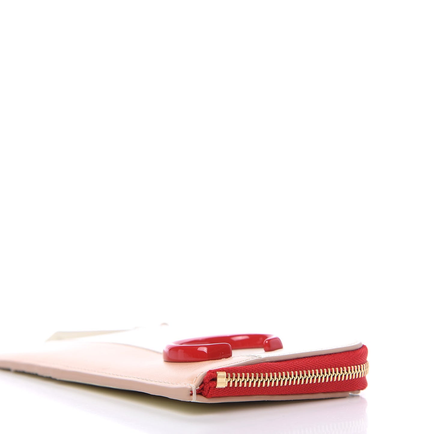 Calfskin C Small Purse Red Pink