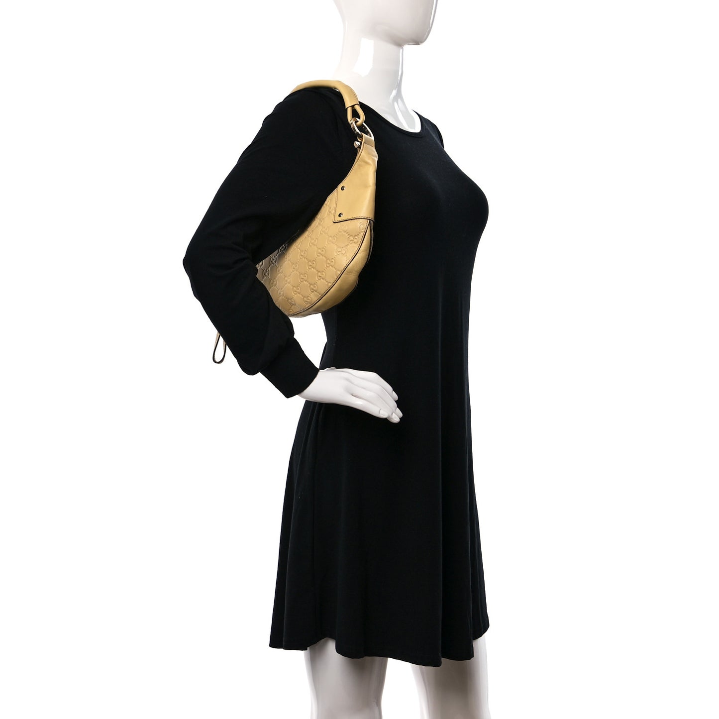 Guccissima Half Moon Hobo Yellow
