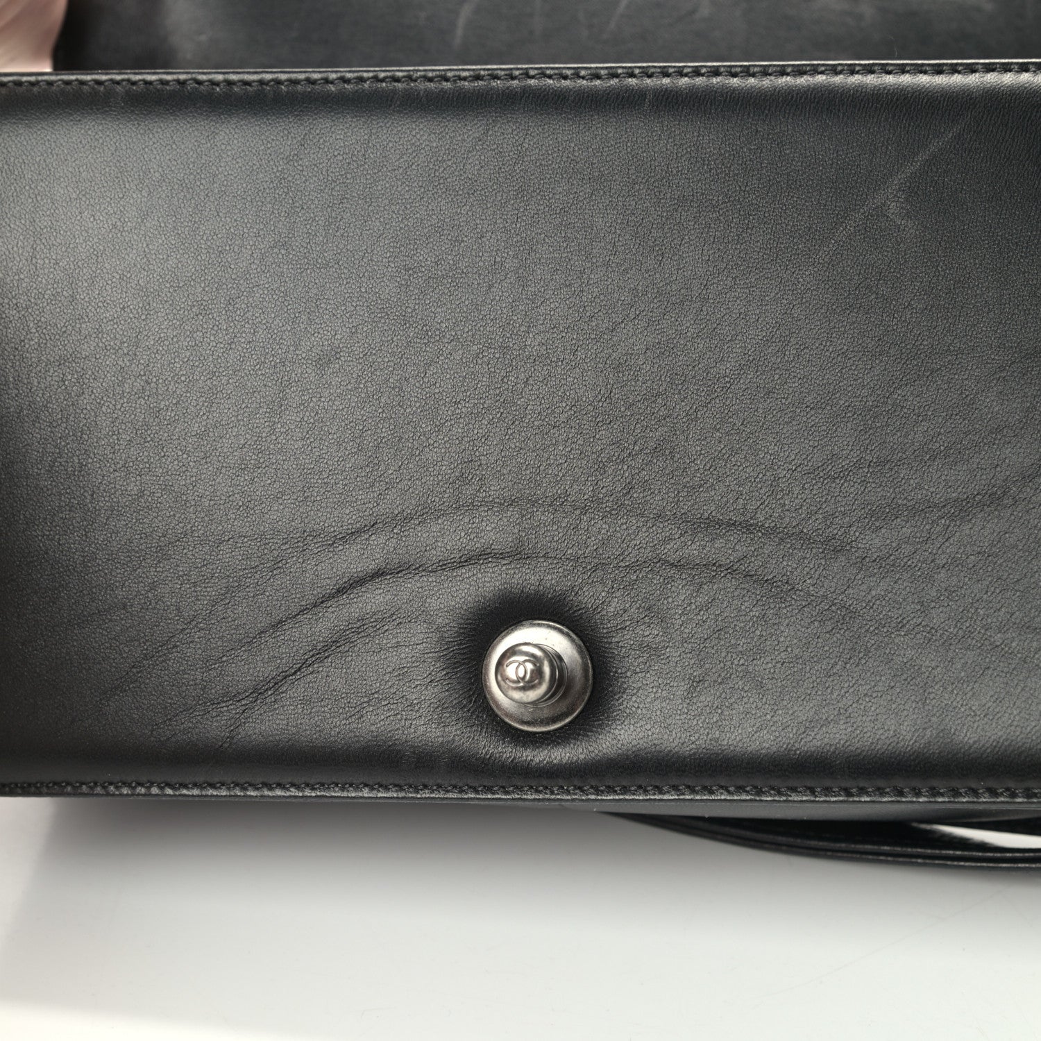 Chanel Lambskin Quilted Medium Boy Flap Black 19 of 20