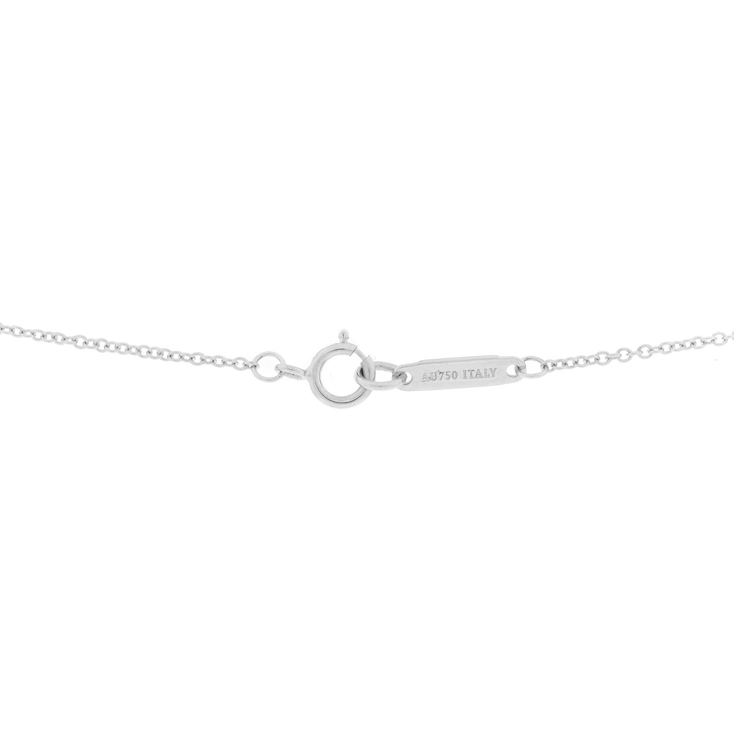 Tiffany 18K White Gold Diamond Mini Cross Pendant Necklace 5 of 6
