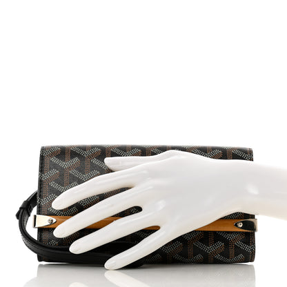 Goyard Goyardine Monte Carlo Bois Clutch Black 2 of 7