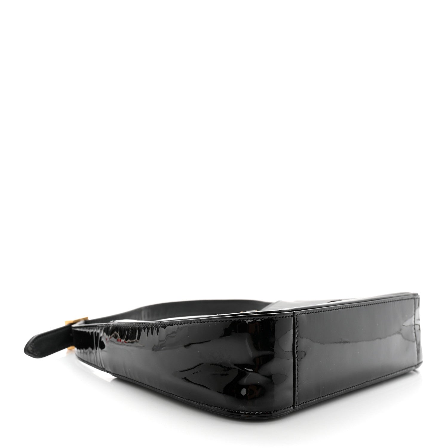 Saint Laurent Patent Le 5 A 7 Hobo Black 4 of 12