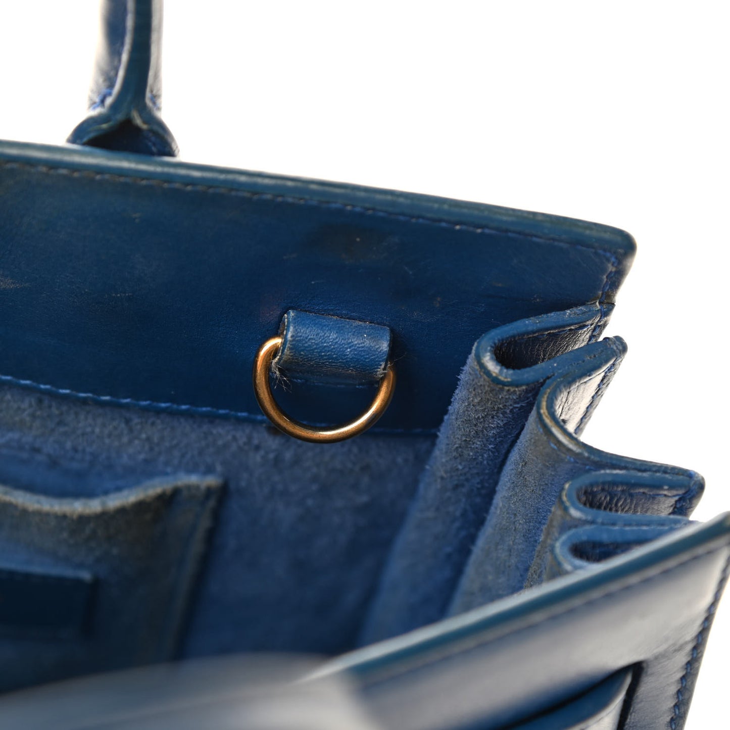 Calfskin Nano Sac De Jour Royal Blue