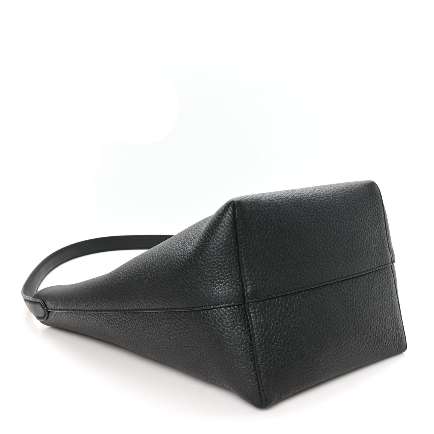 Grained Calfskin Medium N/S Park Tote Black
