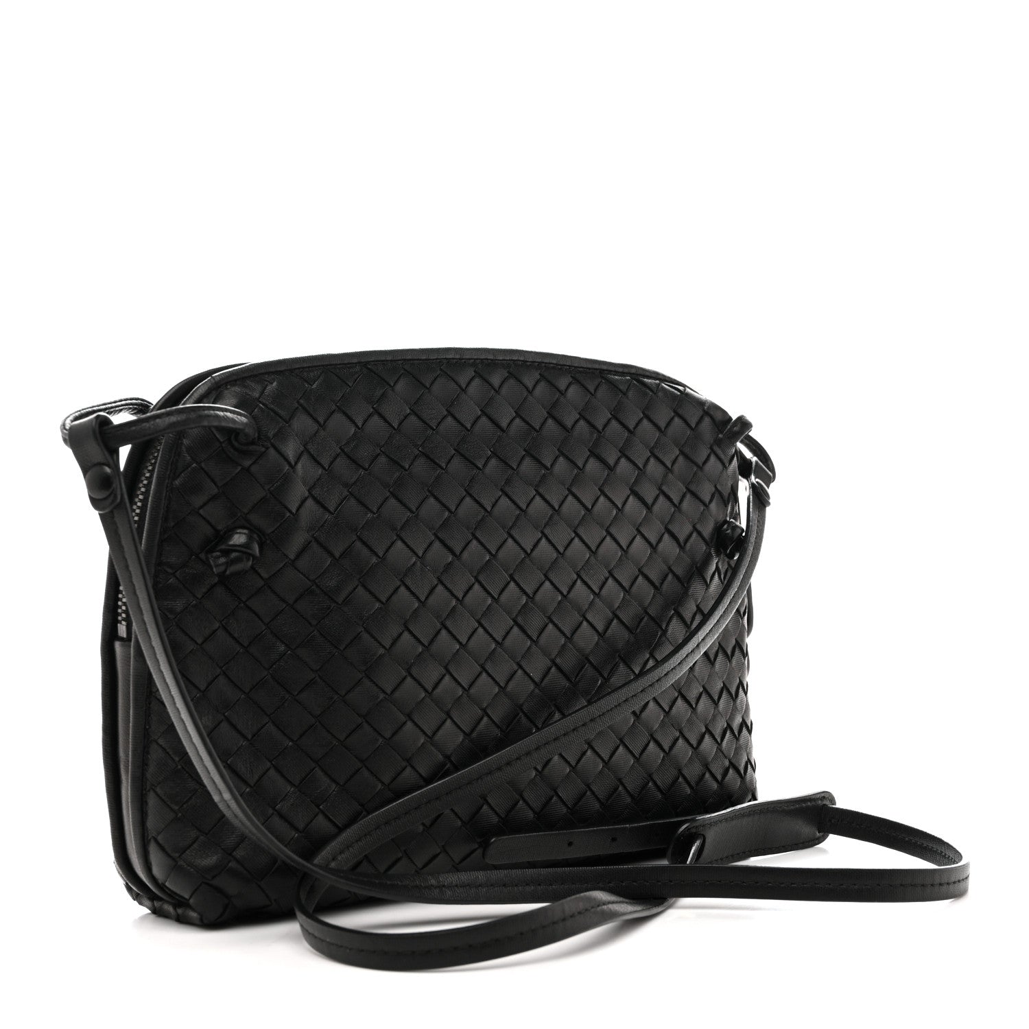 Bottega Veneta Nappa Intrecciato Nodini Bag Black 3 of 12