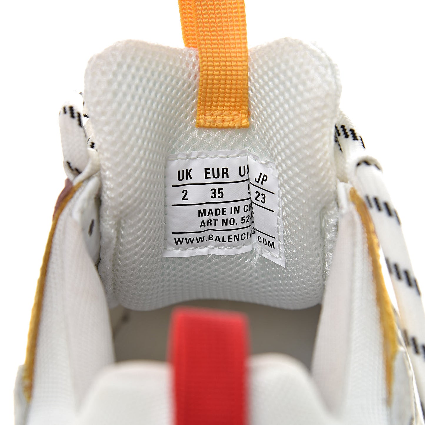 Mesh Nubuck Womens Triple S Sneakers 35 White Gris Jaune Rose