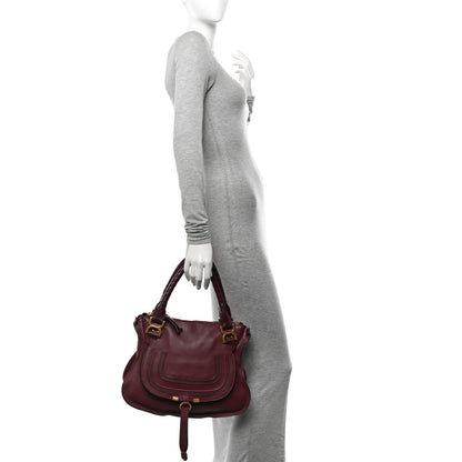 Chloe Calfskin Medium Marcie Satchel Wild Purple 2 of 16