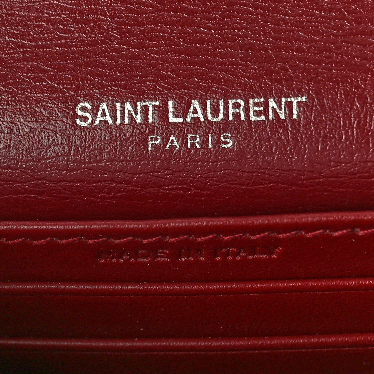 Calfskin Monogram Sunset Chain Wallet Palissandre