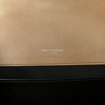 Saint Laurent Lambskin Chevron Quilted Medium LouLou Natural Tan 8 of 15