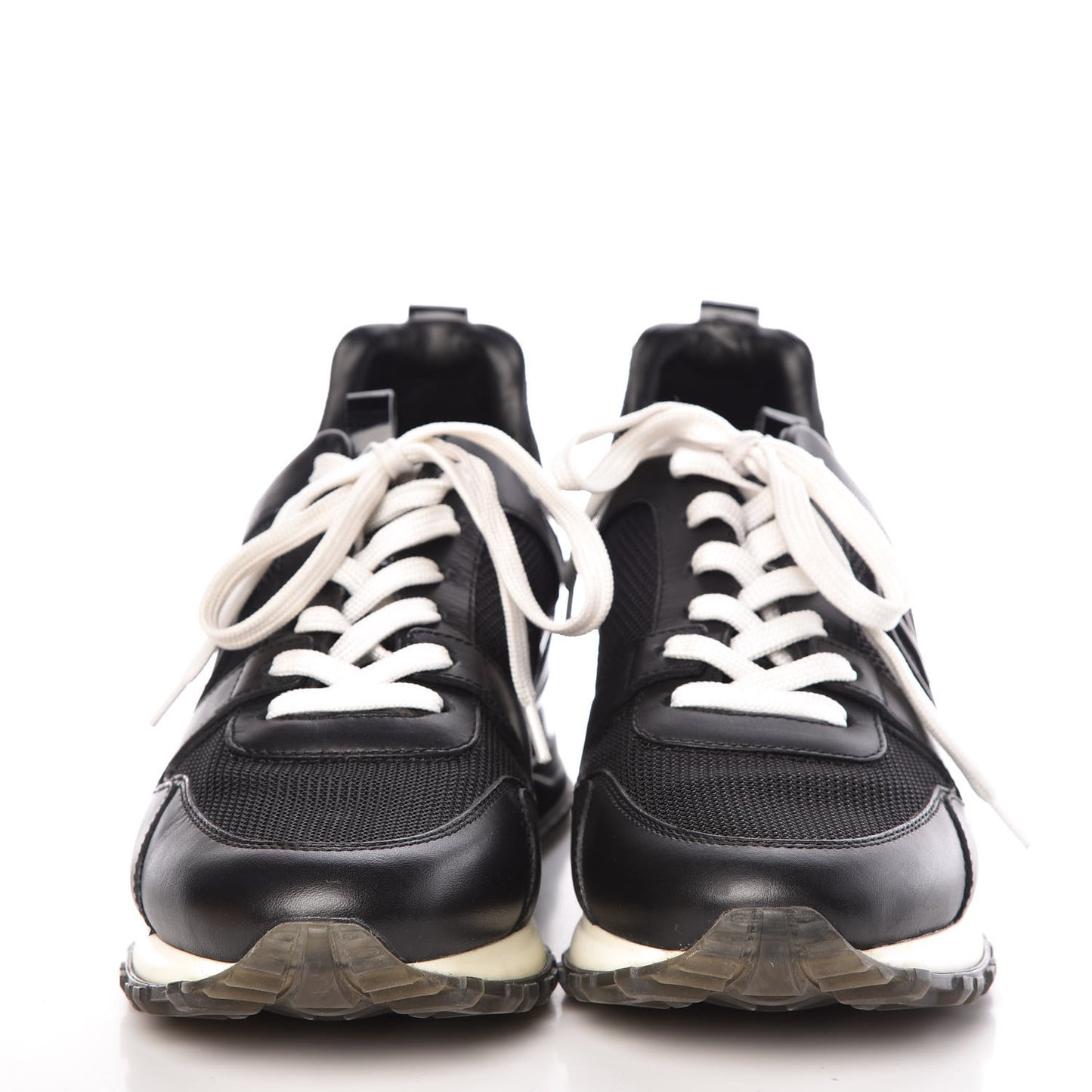 Calfskin Run Away Sneakers 36 Black