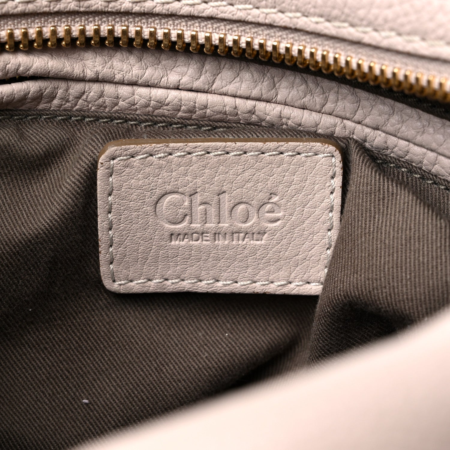 Chloe Calfskin Medium Marcie Satchel Abstract White 6 of 18