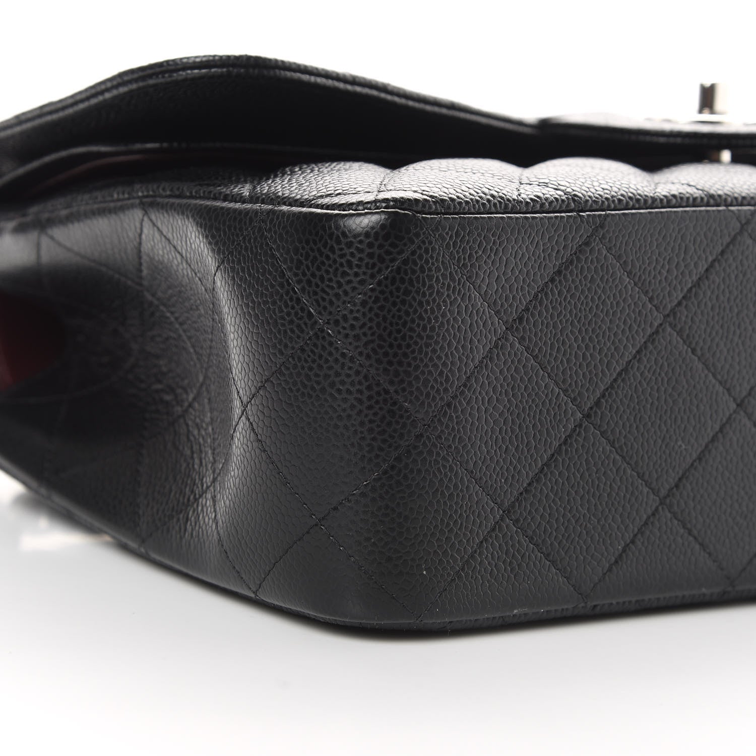 Chanel Caviar Quilted Jumbo Double Flap Black 9 of 12