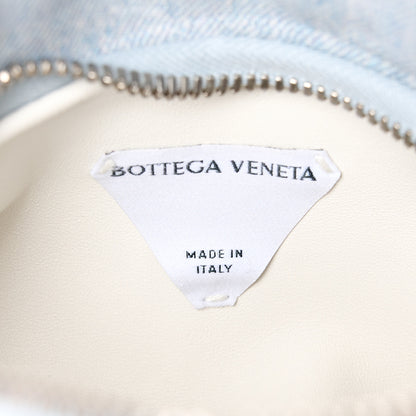 Bottega Veneta Printed Nubuck Denim Shirt Effect Mini Jodie Blue Washed Sunflower Pearl 6 of 10